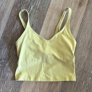 Lululemon Align Light neon green/yellow top size 0